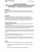 Modelo de Plan de contingencia