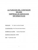 Investigación contable LA FUNCION DEL CONTADOR