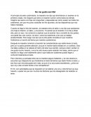 No me gusta escribir