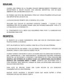 Educar para la vida y el respeto