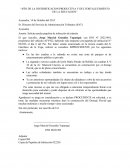 Solicita anular papeleta de infracción de tránsito.