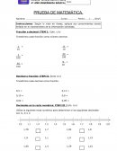 Examen de matemática 4º año de básica