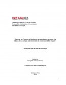 Tesis para optar al título de psicólogo: Factores de resiliencia, en estudiantes de cuarto año básico