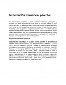 Intervención psicosocial parental