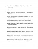 Escriba veinte palabras polisémicas, veinte homófonas, veinte parónimas e hiperónimos.