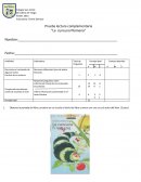 Prueba lectura complementaria “La cuncuna filomena”