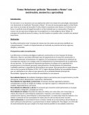 Ensayo Análisis Nemo y principios de Aprendizaje