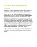 Pirronismo y maniqueismo