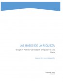 Las bases de la riqueza de Luis Pazos
