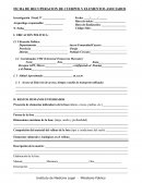 Organizador ensayo FICHA DE RECUPERACION DE CUERPOS Y ELEMENTOS ASOCIADOS