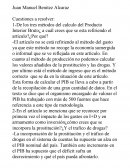 Cuestiones a resolver: métodos del calculo del Producto Interior Bruto