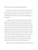 Platón y la filosofía como solución a los problemas políticos de su tiempo ensayo