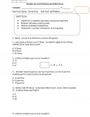 Como se da la Prueba matemáticas 1°básico