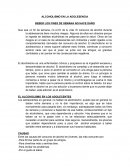 Alcoholismo en la adolesencia. Beber los fines de semana no hace daño