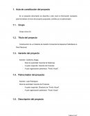 Acta de Constitución del proyecto: Construcción del SGC para punto visual