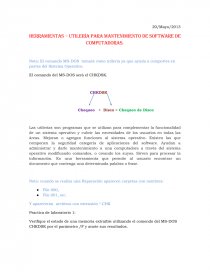 Herramientas – Utilería para mantenimiento de Software de computadoras. Página 1