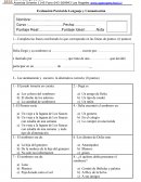 Evaluación Parcial de Lenguaje y Comunicación