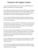 Ensayo Guión Percepción de la Iglesia