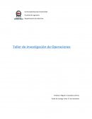 Trabajo operaciones: Ejercicio de Transporte