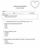 Prueba de lectura complementaria "los mejores amigos"