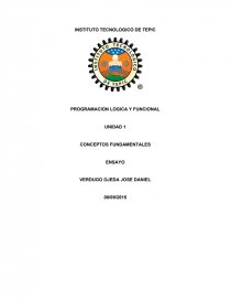 PROGRAMACION LOGICA Y FUNCIONAL ENSAYO. Página 1