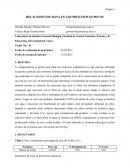 Relaciones de masa en los procesos químicos