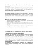 Defina y establezca diferencia entre motivación intrínseca y extrínseca.