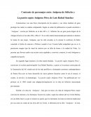 Contraste entre Antígona y Antígona Pérez