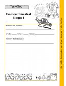 EXAMEN TERCER GRADO DE PRIMARIA PRIMER BIMESTRE