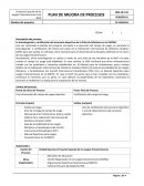 Modelo de plan de mejora de procesos de la pista de atletismo en la VIDENA