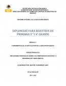 REFLEXIONES PERSONALES SOBRE LAS COMPETENCIAS DOCENTES A DESARROLLAR Y MAPA MENTAL.