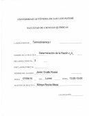 Determinación de la Razón cp/cv