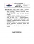 Politica integrada de gestion en seguridad