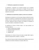 Planificación y preparación de una evaluación