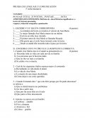 PRUEBA DE LENGUAJE Y COMUNICACIÓN. ESCRIBE V O F SEGÚN CORRESPONDA