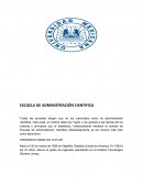 Resumen de las escuelas de administración moderna