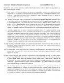 Actividad: Extensión del derecho de la propiedad