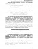 POLÍTICA Y ECONOMÍA EN EL SIGLO XX. CONFLICTO Y DESIGUALDAD DE RITMOS.