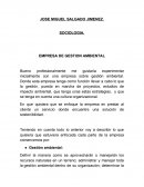 SOCIOLOGIA. EMPRESA DE GESTION AMBIENTAL
