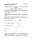 Parámetros estadísticos necesarios para conocer la calidad de un método analítico