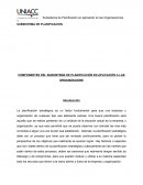 COMPONENTES DEL SUBSISTEMA DE PLANIFICACIÓN EN APLICACIÓN A LAS ORGANIZACIONES