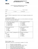 Analisis lectura comprensiva