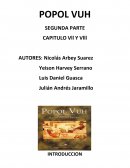 POPOL VUH CAPITULO Vll Y Vlll