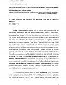 Incidente de liquidacion de gastos y costas