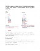 Ejercicio 2: Valores