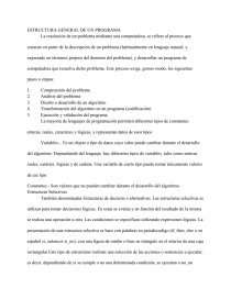 Estructura General de un programa.. Página 1