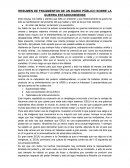 RESUMEN DE FRAGMENTOS DE UN DIARIO PÚBLICO SOBRE LA GUERRA ESTADOUNIDENSE
