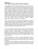 TEMA:” BREVE ESTUDIO SOBRE EL DERECHO COMERCIAL”