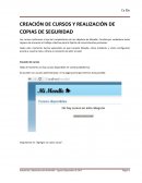 Moodle - Creación de Curso y Copia de Seguridad