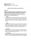 Examen Gestión estratégica ensayo